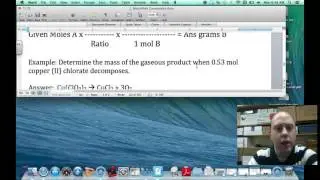 Stoichiometry Moles A to Mass B