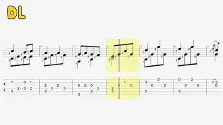Classical Guitar Sheet with Tabs 【Ecossaise】 Johann Nepomuk Hummel  (1778-1837)