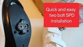 How to install two bolt SPD cleats on bike shoes
