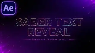 Create This Epic Saber Text Reveal in After Effects!