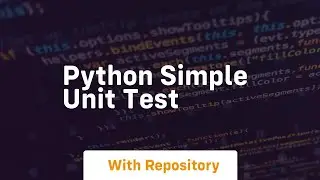 python simple unit test