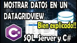 Cómo mostrar datos en un DatagridView con C# y SQL Server bien explicado 2022