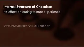 Designing Internal Structure of Chocolate and Its Effect on Food Texture