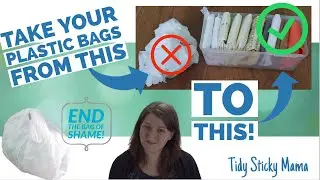 The BEST way to fold a PLASTIC BAG | Fold a plastic bag KonMari style?!