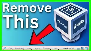 How to Hide VirtualBox Toolbar in Full Screen Mode | Remove Top Menu Bar