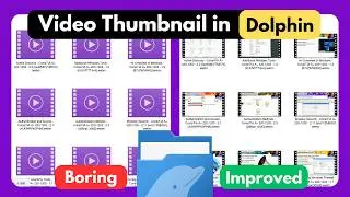 Thumbnail in Dolphin File Manager 2026 | Archlinux Hyprland