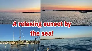 A relaxing sunset by the sea!