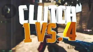 Clutch 1 vs 4 с AWP в CS:GO!