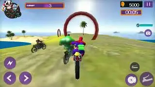 Superheroes Bike Beach Water Surfer Stunt By Game Video District