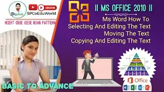 selecting and editing text in ms word | moving and copying text in ms word