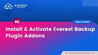 How to Install and Activate Everest Backup Plugin Addons