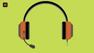 Draw a Headphone in illustrator | Adobe Illustrator