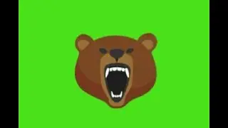 BEAR Greeen screen video make an Animation