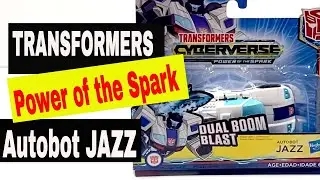 Transformers Cyberverse Power of the Spark Dual Boom Blast Autobot Jazz Unboxing