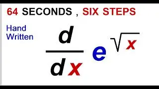 Conquer Derivatives of e^sqrt(x) in 1 Minute! (Chain Rule Explained)
