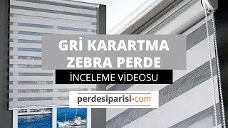 Gri Karartma Zebra Perde - PerdeSiparisi.com