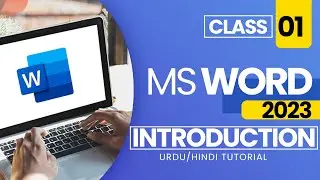 Learn MS Word 2023 | introduction Class | Class 1 | Hindi/Urdu