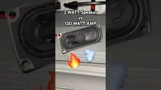 2 Watt Speaker vs 120 Watt Amplifier #shorts #speakertest #basstest