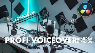 VOICE EDITING with the AUDIO COMPRESSOR | DaVinci Resolve Tutorial (German)