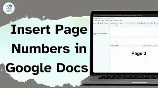 How To Insert Page Numbers in Google Docs Starting on Page 3