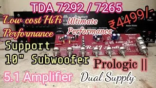 5.1 Prologic 2 Amplifier  TDA 7292 / 7265 with Front End Board