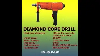 Best quality Diamond Core Drilling Diamond | Concrete Core Drilling Machine