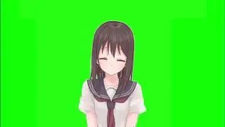 ✔️GREEN SCREEN EFFECTS: anime girl reactions
