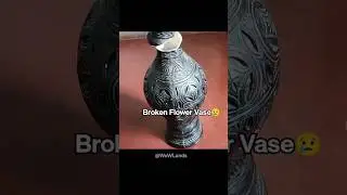 What did I do with my broken vase #craft #reuseidea #diy #shorts