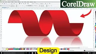 How To Make 3D Ribbon Design? | Corel Draw पर 3D Ribbon डिज़ाइन करना