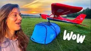 #samolot i #namiot 🌞🏕️🛫 czyli jak #awionetka #wschód #słońca #przyjaciele robią #dobrydzień