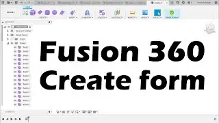 Fusion 360 - Команды Create form