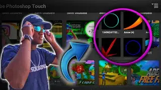 como fazer circulo na thumbnail ps touch /Android