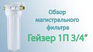 Обзор магистрального фильтра Гейзер 1П 3/4