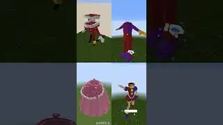 I BUILT DIGITAL CIRCUS CHARACTERS IN MINECRAFT  