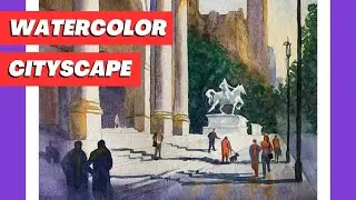 How to paint watercolor cityscape like Thomas Schaller