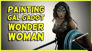 Painting Gal Gadot Wonder Woman
