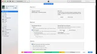 iPad Back Up using iTunes