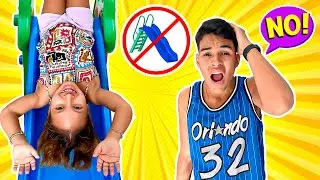 NOVAS REGRAS DE CONDUTA E SEGURANÇA NO PARQUINHO!! - GATINHA DAS ARTES