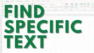 How to find specific text in a range of cells in Excel