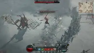 Diablo IV | Frosthorn lv. 33 Solo Fight (lv. 31 Necromancer)