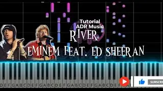 River || Eminem ft. Ed Sheeran (ADR Music Piano Tutorial With Sheet Music, Not Beams)