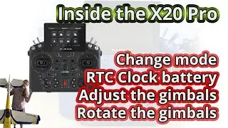 Inside the FrSky TANDEM X20 Pro: Adjusting gimbals and changing mode