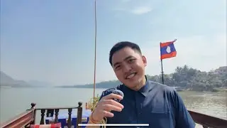Fresh off the boat ride in Laos 🇱🇦
