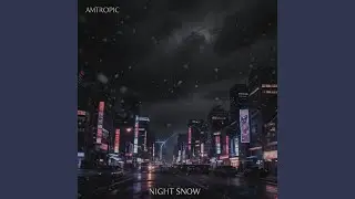 Night snow