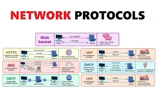 Common Network Protocols Explained | Network Protocols - HTTPS, SMTP,  HTTP, DNS, TCP, UDP, DHCP