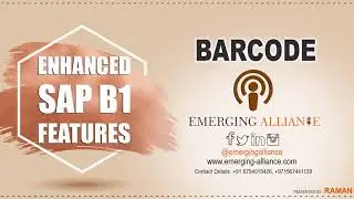 ENHANCED SAP BUSINESS ONE FEATURES (BARCODE)