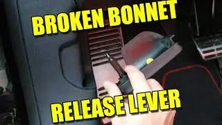 How to Open Bonnet Hood with Broken Release Lever on Audi TT Mk2