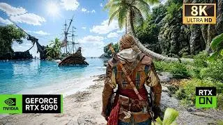 [8K] AC Black Flag Resynced RTX 5090 - STUNNING RAY TRACING Graphics | Ultimate Reshade Mod