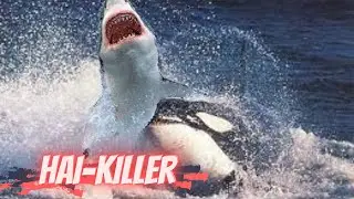 Ein unglaublicher Kampf zwischen einem Killerwal und einem Weißen Hai. Wer wird der Herr des Ozeans?