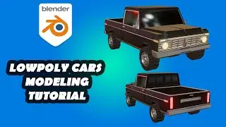 low poly car modeling tutorial in blender (car06)